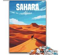 Puzzle per adulti e adolescenti, puzzle Sahara Africa Desert, antistress, sfida difficile, regali di Babbo Natale segreto per età dai 14 anni in su, 70x100cm