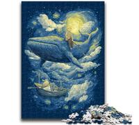 Puzzle per adulti e adolescenti Puzzle Space Whale Design vibrante e unico Esperienza di puzzle rilassante e stimolante 26x38cm