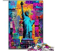 Puzzle per adulti e adolescenti, puzzle Statua della Libertà, giocattoli, giochi educativi, decorazioni murali antistress dimensioni 50x75cm