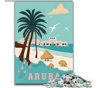 Puzzle per adulti e adolescenti, puzzle sull'isola di Aruba, giochi educativi, decorazioni per la casa, adatti per la decorazione del desktop, 50x75cm