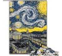 Puzzle per adulti e adolescenti,puzzle Van Gogh,cielo notturno,giocattoli da gioco,ogni pezzo è unico - gioco stimolante e divertente per tutta la famiglia,adatto a bambini dai 14 anni 50x75cm