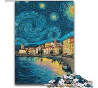 Puzzle per adulti e adolescenti, puzzle Van Gogh, cielo notturno, gioco stimolante, giocattoli, offerte come regali per tutta la famiglia, dai 14 anni in su, 70x100cm