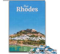 Puzzle per adulti e adolescenti, puzzle "Visita Rodi", giocattolo educativo intellettuale decomprimente, regalo di compleanno, 70x100cm