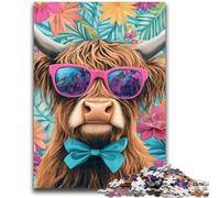 Puzzle per adulti e adolescenti, puzzle Yak in vacanza per 14+, gioco di sfida unico, giochi per famiglie, regali di compleanno per Natale, 50x75cm