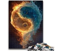 Puzzle per adulti e adolescenti, puzzle Yin e Yang per 14+, gioco di sfida unico, giochi per famiglie, regali di compleanno per Natale, 38x26cm