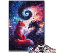 Puzzle per adulti e adolescenti, puzzle Yin Yang Fox, gioco impegnativo per tutti, per donne, regali per uomini, 50x75cm