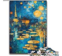 Puzzle per adulti e adolescenti raffiguranti il dipinto di Van Gogh, giocattoli educativi per l'apprendimento, giochi per famiglie con poster abbinato e foglio di quiz (70x100cm)
