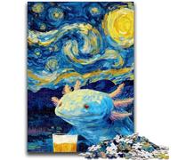 Puzzle per adulti e adolescenti: salamandra del cielo notturno, puzzle per adolescenti, interessante riduzione dello stress, interazione genitore-figlio (26x38cm)