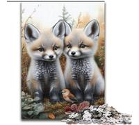 Puzzle per adulti e adolescenti Snow Fox, gioco per famiglie antistress, sfida difficile, rafforza l'amore tra coppie (dimensioni 50x75cm)