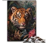 Puzzle per adulti e adolescenti Tigre nella giungla, per 14+ anni, gioco impegnativo come regalo per tutta la famiglia e gli amici (dimensioni 50x75cm)