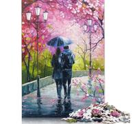 Puzzle per adulti e adolescenti "Una passeggiata nel parco primaverile", puzzle in legno per adulti e adolescenti, per divertimento in famiglia e serate di giochi, 1000 pezzi (75x50 cm)