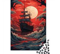 Puzzle per adulti e adolescenti Vecchia nave nell'oceano Puzzle per adulti e adolescenti Gioco per famiglie 1000 pezzi (38x26 cm)