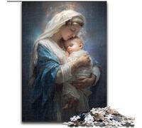 Puzzle per adulti e adolescenti Vergine Maria, gioco per famiglie, antistress, sfida difficile, rafforza l'amore tra coppie (dimensioni 50x75cm)