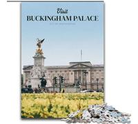 Puzzle per adulti e adolescenti Visita Buckingham Palace Giocattoli per l'intrattenimento della famiglia con poster abbinato e foglio di quiz (26x38cm) 1000 pezzi