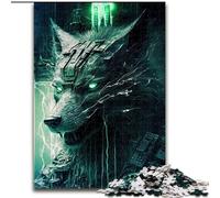 Puzzle per adulti e adolescenti Wolf Cyber, adatti a persone dai 14 anni in su, giochi educativi, regali di Babbo Natale segreto (dimensioni 26x38cm)