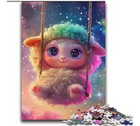 Puzzle per adulti e bambini con pecore cosmiche colorate, 2000 pezzi, giochi educativi, decorazioni per la casa, regalo di compleanno, regali, arte murale (70x100cm)