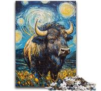 Puzzle per adulti e ragazzi 1000 pezzi Acquerello Yak per età 14 anni e oltre Bellissimo gioco di design Bellissimo gioco di design Ottimo regalo 50x75cm