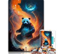 Puzzle per adulti e ragazzi 1000 pezzi affascinante panda per adolescenti gioco stimolante ideale come regalo per tutta la famiglia 75x50cm