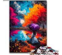 Puzzle per adulti e ragazzi 1000 pezzi Albero autunnale, analisi e logica con pezzi completamente interconnessi di forma casuale per età dai 14 anni in su 26x38cm