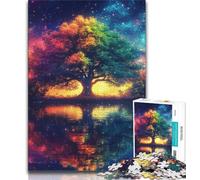 Puzzle per adulti e ragazzi 1000 pezzi Albero della vita, gioco per famiglie, antistress, sfida difficile, rafforza l'amore tra coppie (75x50cm)