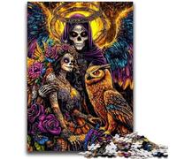 Puzzle per adulti e ragazzi 1000 pezzi Angry Birds, impegnativo da completare ma divertente e umoristico gioco educativo per compleanni 26x38cm