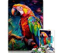 Puzzle per adulti e ragazzi 1000 pezzi Animali Uccelli Pappagalli, giocattoli Giochi educativi Antistress Collezione di artisti, Belle arti 38X26CM