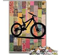 Puzzle per adulti e ragazzi, 1000 pezzi, arte della bicicletta, gioco stimolante e gioco per famiglie, con pezzi completamente interconnessi e di forma casuale, 50x75cm