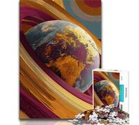 Puzzle per adulti e ragazzi 1000 pezzi Arte della terra colorata,giochi educativi,ogni pezzo è unico - Gioco divertente e stimolante per tutta la famiglia Adatto a bambini di età tra 38 e 26cm