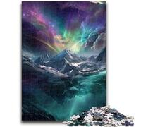 Puzzle per adulti e ragazzi 1000 pezzi Aurora boreale Vacanza ammazza tempo con pezzi completamente interconnessi di forma casuale 26X38CM