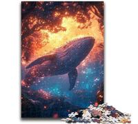Puzzle per adulti e ragazzi, 1000 pezzi, balena che salta fuori, 1000 pezzi per adulti, giocattolo educativo antistress, regalo per amici e familiari (26x38cm)
