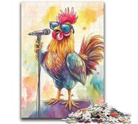 Puzzle per adulti e ragazzi 1000 pezzi Gallo che canta per età 14 anni e oltre Giocattolo educativo intellettuale decomprimente Ottimo regalo 50x75cm