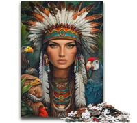 Puzzle per adulti e ragazzi, 1000 pezzi, gioco rompicapo con principessa indiana, gioco educativo per compleanni e Natale, per età 14 anni, 50x75cm