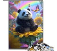 Puzzle per adulti e ragazzi, 1000 pezzi, Girasole, Panda, Elefante, Giocattolo, Gioco intellettuale, Regalo di compleanno, Regali, Arte murale per bambini dai 14 anni in su (Dimensioni 50x75cm)