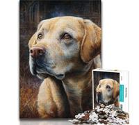 Puzzle per adulti e ragazzi, 1000 pezzi, Golden Retriever, giocattolo educativo antistress, ideale come regalo per tutta la famiglia, 50x75cm