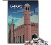 Puzzle per adulti e ragazzi, 1000 pezzi, Lahore, Pakistan, adatti a persone dai 14 anni in su Difficili da completare ma divertenti e spiritosi Ottimo regalo Dimensioni: 50x75cm