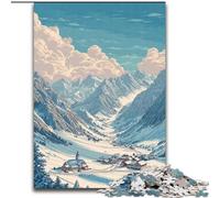 Puzzle per adulti e ragazzi 1000 pezzi Lech Am Arlberg Art, gioco stimolante e gioco per famiglie con pezzi completamente interconnessi di forma casuale (dimensioni 26x38cm)
