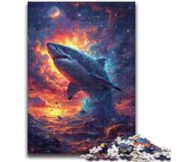 Puzzle per adulti e ragazzi, 1000 pezzi, motivo: Anime Sharks, puzzle per adulti, impegnativo e difficile, ideale come regalo per tutta la famiglia (50x75cm)