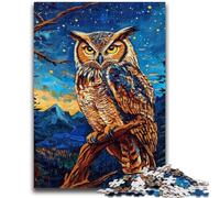 Puzzle per adulti e ragazzi 1000 pezzi Night Owl Family Fun è ideale come regalo per tutta la famiglia dai 14 anni in su 26x38cm