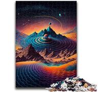 Puzzle per adulti e ragazzi 1000 pezzi Nuvole blu scuro e rosse per età 14 anni e oltre Bellissimo gioco di design Bellissimo gioco di design Ottimo regalo 50x75cm