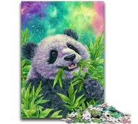 Puzzle per adulti e ragazzi 1000 pezzi Panda nella foresta di bambù per età 14 anni e oltre Bellissimo gioco di design Bellissimo gioco di design Ottimo regalo 26x38cm