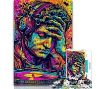 Puzzle per adulti e ragazzi 1000 pezzi Pop-art Statua del David di Michelangelo puzzle per adulti impegnativo difficile ideale come regalo per tutta la famiglia 38x26cm