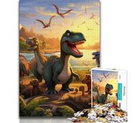 Puzzle per adulti e ragazzi, 1000 pezzi, puzzle del mondo dei dinosauri, giochi educativi, decorazioni per la casa, gioco educativo per compleanno, Natale, 38x26cm