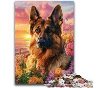 Puzzle per adulti e ragazzi, 1000 pezzi, puzzle del pastore tedesco, gioco stimolante e gioco educativo per famiglie, per compleanni e Natale, 26x38cm