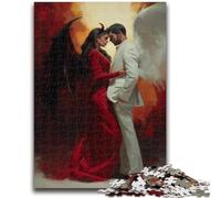 Puzzle per adulti e ragazzi, 1000 pezzi, puzzle di demoni e angeli, giocattoli, giochi educativi, antistress, adatti per la decorazione del desktop, 26x38cm