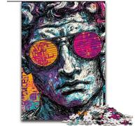 Puzzle per adulti e ragazzi, 1000 pezzi, puzzle pop-art della statua del David di Michelangelo, per gioco educativo, sfida, giocattolo, arredamento unico per la casa e regali (dimensioni 50x75cm)