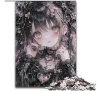 Puzzle per adulti e ragazzi, 1000 pezzi, ragazza anime giapponese, gioco educativo, giocattolo, per migliorare la memoria, per bambini dai 14 anni (dimensioni 26x38cm)
