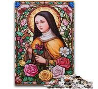 Puzzle per adulti e ragazzi, 1000 pezzi, Ritratto di Maria, la madre, puzzle da 1000 pezzi, perfetto per le serate di gioco, giocattolo colorato per la casa, regalo (75x50cm)