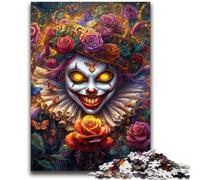 Puzzle per adulti e ragazzi, 1000 pezzi, scheletro di pagliaccio, aiuta il cervello a esercitare i giocattoli avvincenti per coltivare la pazienza, decorazione da parete, 50x75cm