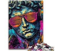 Puzzle per adulti e ragazzi, 1000 pezzi, statua del David di Michelangelo in stile pop-art, giocattolo educativo intellettuale decomprimente, ideale come regalo per tutta la famiglia, 26x38cm
