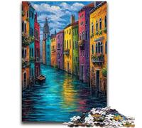 Puzzle per adulti e ragazzi 1000 pezzi Venezia, Italia, antistress, sfida difficile, ideale come regalo per tutta la famiglia, 26x38cm